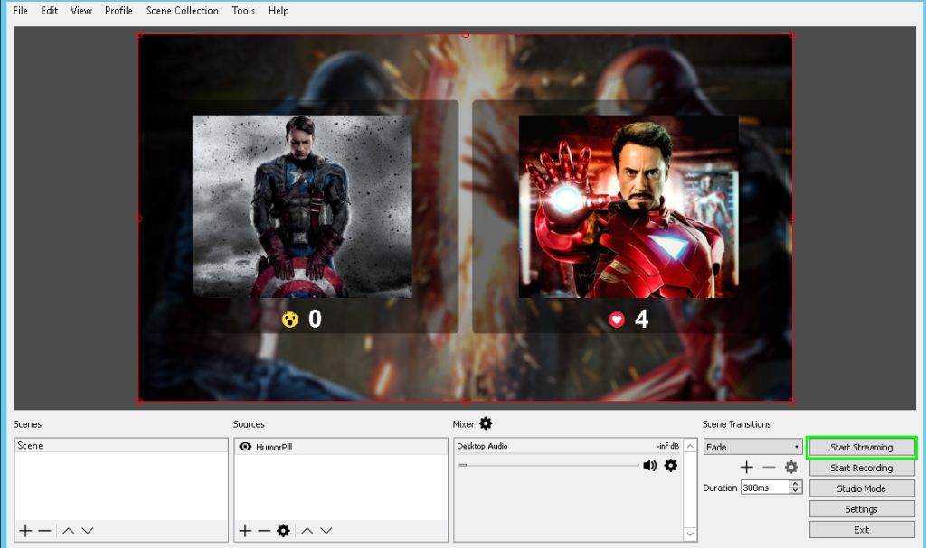 Start Streaming OBS